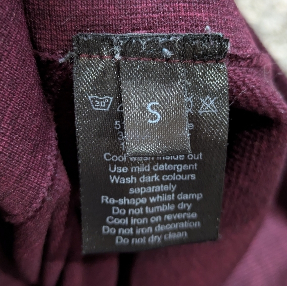 Alphalete Maroon Workout Exercise Leggings S - Picture 6 of 11